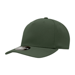 Decky 6038 Classic 5-Panel Mid Profile Structured Polyester Cap, Plastic Snapback