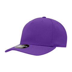 Decky 6038 Classic 5-Panel Mid Profile Structured Polyester Cap, Plastic Snapback