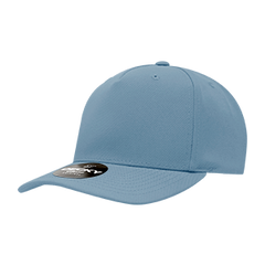 Decky 6038 Classic 5-Panel Mid Profile Structured Polyester Cap, Plastic Snapback