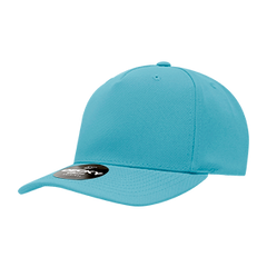 Decky 6038 Classic 5-Panel Mid Profile Structured Polyester Cap, Plastic Snapback