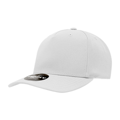 Decky 6038 Classic 5-Panel Mid Profile Structured Polyester Cap, Plastic Snapback