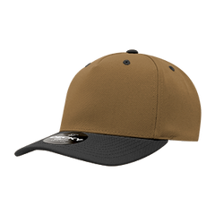 Decky 6038 Classic 5-Panel Mid Profile Structured Polyester Cap, Plastic Snapback