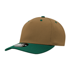 Decky 6038 Classic 5-Panel Mid Profile Structured Polyester Cap, Plastic Snapback