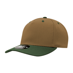 Decky 6038 Classic 5-Panel Mid Profile Structured Polyester Cap, Plastic Snapback