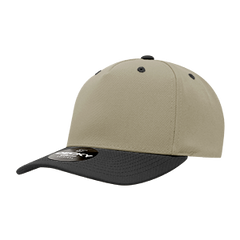 Decky 6038 Classic 5-Panel Mid Profile Structured Polyester Cap, Plastic Snapback