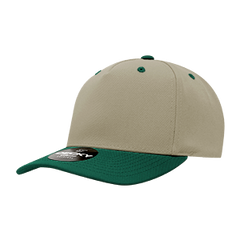 Decky 6038 Classic 5-Panel Mid Profile Structured Polyester Cap, Plastic Snapback