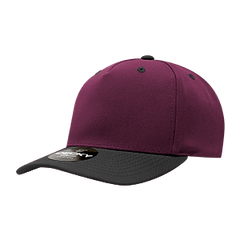 Decky 6038 Classic 5-Panel Mid Profile Structured Polyester Cap, Plastic Snapback