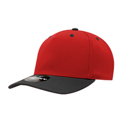 Decky 6038 Classic 5-Panel Mid Profile Structured Polyester Cap, Plastic Snapback