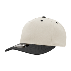 Decky 6038 Classic 5-Panel Mid Profile Structured Polyester Cap, Plastic Snapback