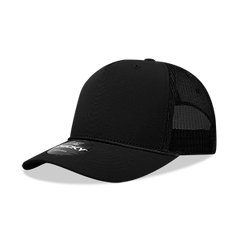 Decky 6040 5-Panel Mid Profile Structured Cotton/Poly Blend Trucker Hat w/Rope