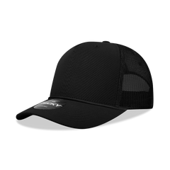 Decky 6040 5-Panel Mid Profile Structured Cotton/Poly Blend Trucker Hat w/Rope