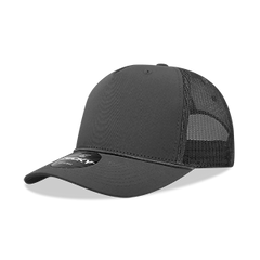 Decky 6040 5-Panel Mid Profile Structured Cotton/Poly Blend Trucker Hat w/Rope