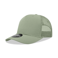 Decky 6040 5-Panel Mid Profile Structured Cotton/Poly Blend Trucker Hat w/Rope