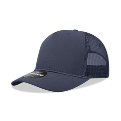 Decky 6040 5-Panel Mid Profile Structured Cotton/Poly Blend Trucker Hat w/Rope