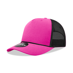 Decky 6040 5-Panel Mid Profile Structured Cotton/Poly Blend Trucker Hat w/Rope