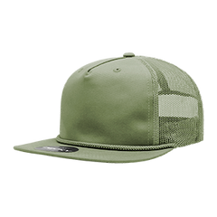 DECKY CLASSIC 6041 5-Panel High Profile Cotton Blend Trucker Cap