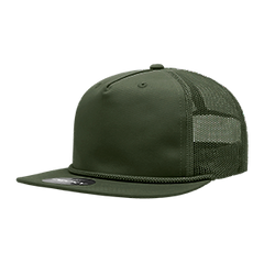 DECKY CLASSIC 6041 5-Panel High Profile Cotton Blend Trucker Cap