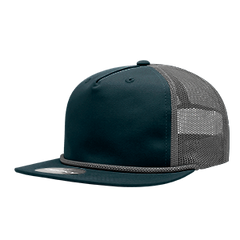 DECKY CLASSIC 6041 5-Panel High Profile Cotton Blend Trucker Cap