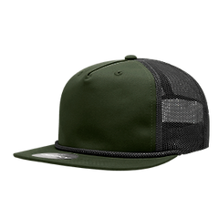 DECKY CLASSIC 6041 5-Panel High Profile Cotton Blend Trucker Cap