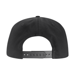 DECKY CLASSIC 6042 5-Panel High Profile Rope Hat, Cotton Blend, Flat Bill | 6042-1BLK