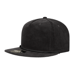 DECKY 6043 5-Panel High Profile Corduroy Rope Hat