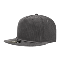 DECKY 6043 5-Panel High Profile Corduroy Rope Hat