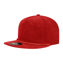DECKY 6043 5-Panel High Profile Corduroy Rope Hat