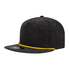 DECKY 6043 5-Panel High Profile Corduroy Rope Hat