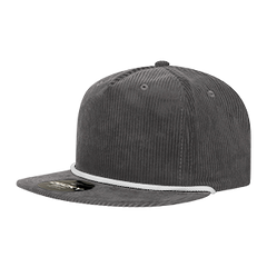 DECKY 6043 5-Panel High Profile Corduroy Rope Hat