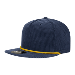 DECKY 6043 5-Panel High Profile Corduroy Rope Hat