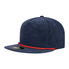 DECKY 6043 5-Panel High Profile Corduroy Rope Hat