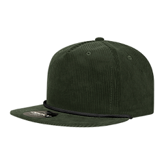 DECKY 6043 5-Panel High Profile Corduroy Rope Hat