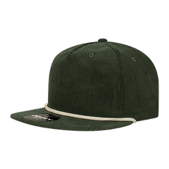 DECKY 6043 5-Panel High Profile Corduroy Rope Hat