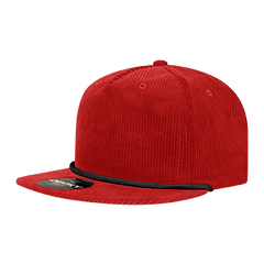 DECKY 6043 5-Panel High Profile Corduroy Rope Hat