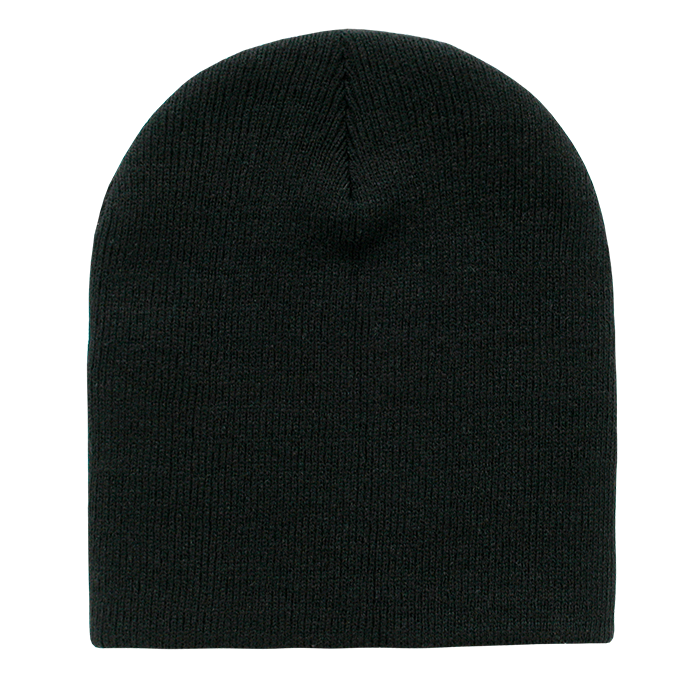DECKY 614 Short Acrylic Beanie, One Size Fits Most | 614-BLK