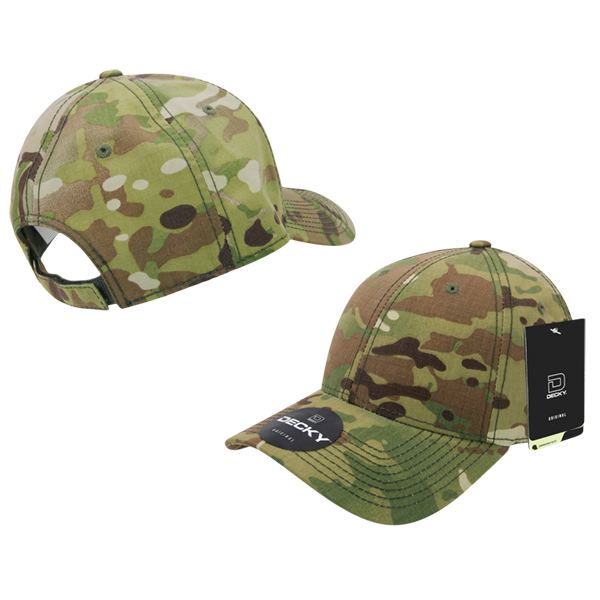 DECKY 6301 Structured Multicam Low Profile Cap, Multicam