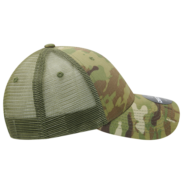 Decky 6306 Multicam Structured Low Crown Trucker Hat, Mtc/Mtc/Olive