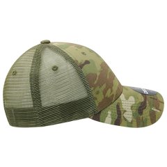 Decky 6306 Multicam Structured Low Crown Trucker Hat, Mtc/Mtc/Olive