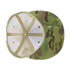 DECKY 6307 Multicam High Crown Trucker Hat, Mtc/Mtc/Khaki