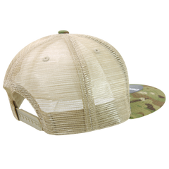 DECKY 6307 Multicam High Crown Trucker Hat, Mtc/Mtc/Khaki