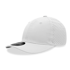 DECKY 6413 6-Panel Relaxed Perforated Cap, Hook and Loop