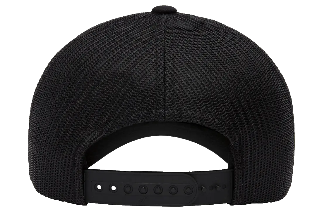 YP Classics Low Profile Trucker Cap Flex Fit House 6601-BK-ONE