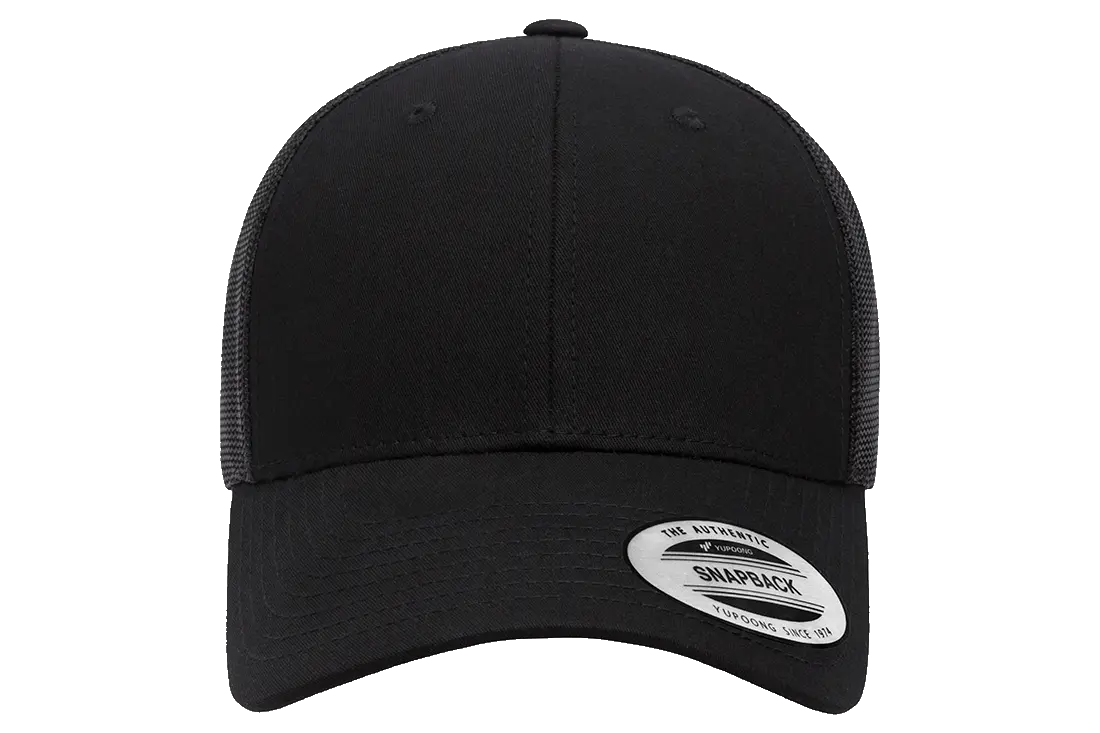 YP Classics Low Profile Trucker Cap Flex Fit House 6601-BK-ONE
