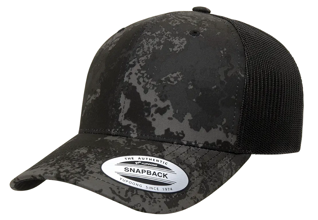 YP Classics Veil Camo Retro Trucker Cap | 6606VC-PD-ONE