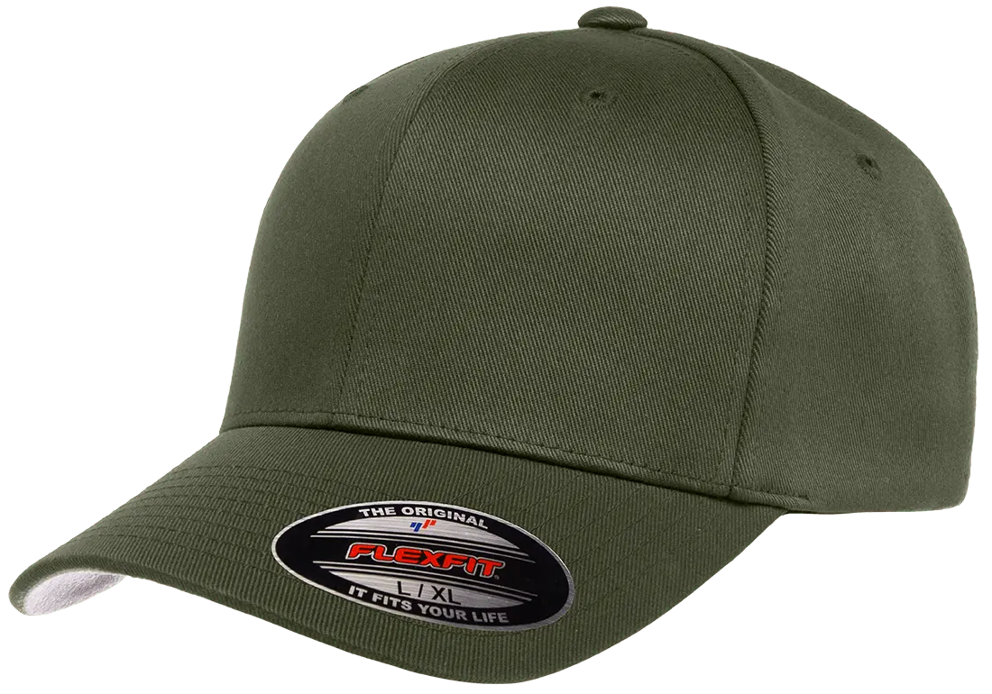 Flexfit Wooly Combed 6-Panel Fitted Baseball Cap