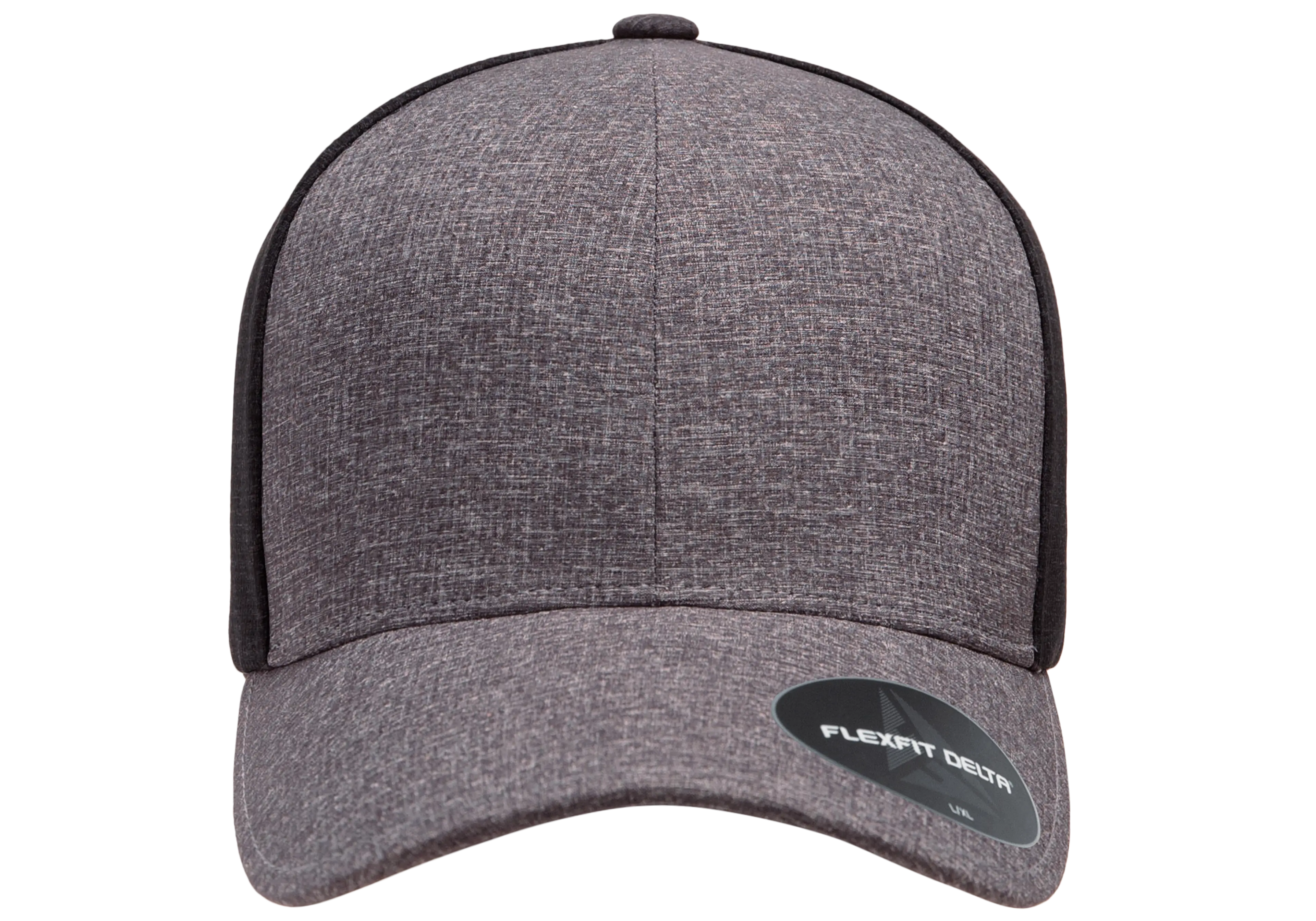 Flexfit Delta Carbon Cap - 2 Tone, Melange Blue/Melange Charcoal