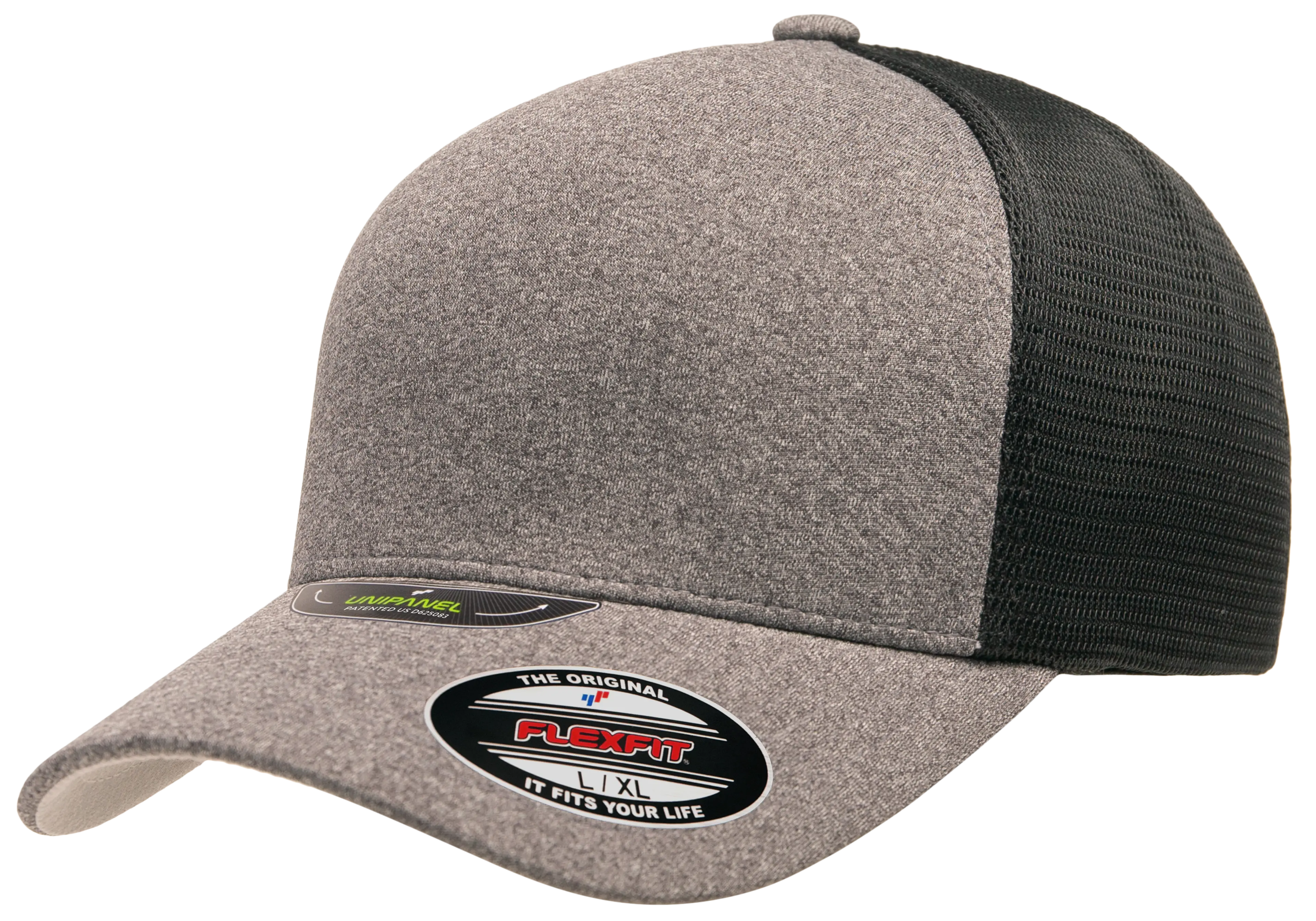 Flexfit Unipanel Trucker Mesh Cap, Fused Front, Stretch Fit