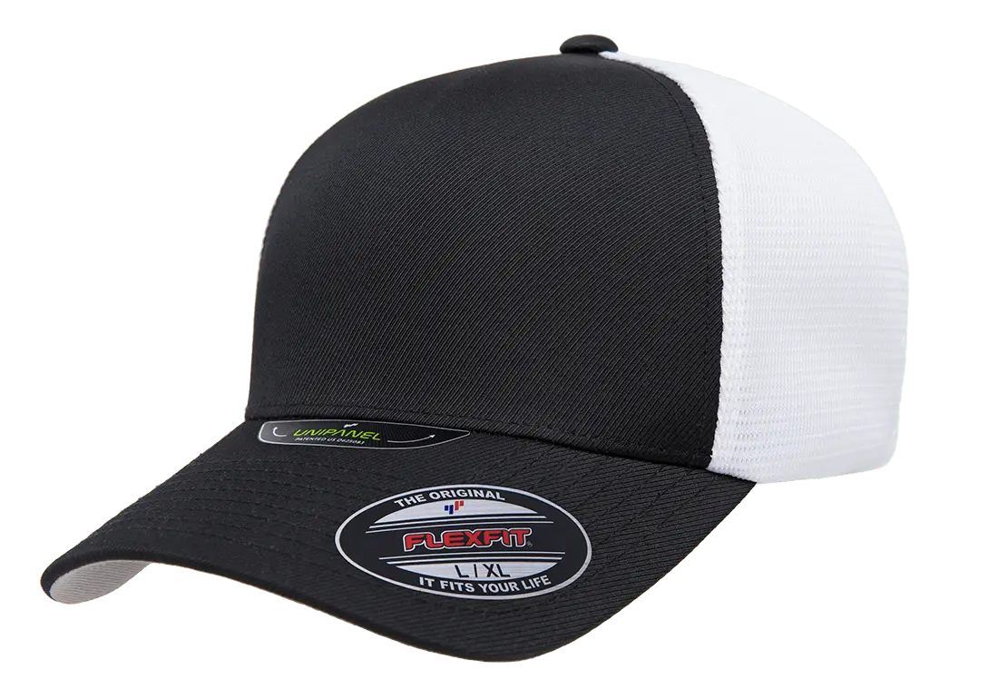 Flexfit Unipanel Trucker Mesh Cap, Fused Front, Stretch Fit