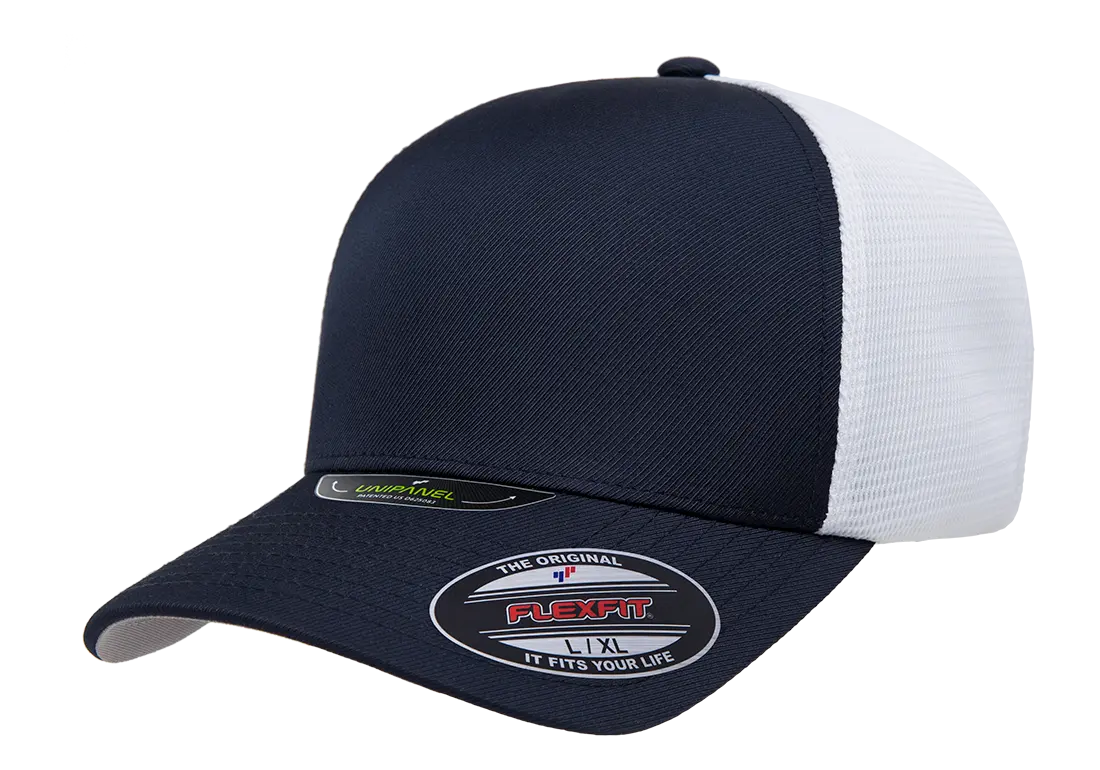 Flexfit Unipanel Trucker Mesh Cap, Fused Front, Stretch Fit