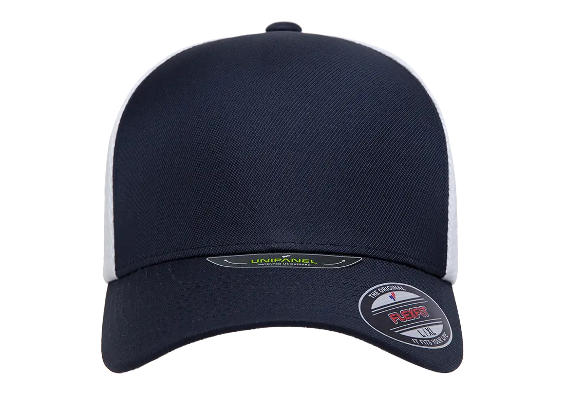 Flexfit Unipanel Trucker Mesh Cap, Fused Front, Stretch Fit
